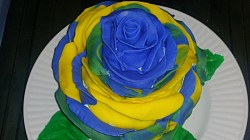 Tye dye Rose Cake